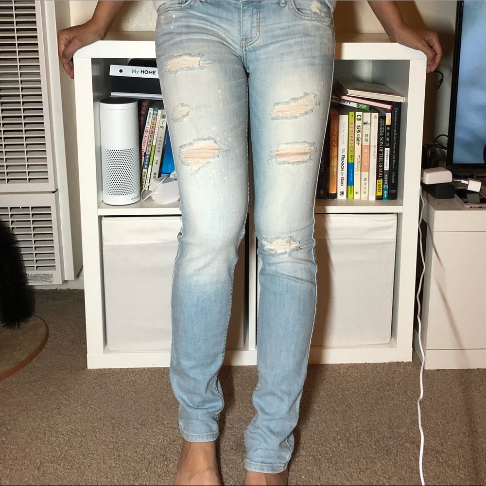 Hollister ripped jeans